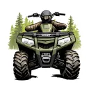 Georgia home hunting fishing 4 wheelers side by sides tattoo design idea