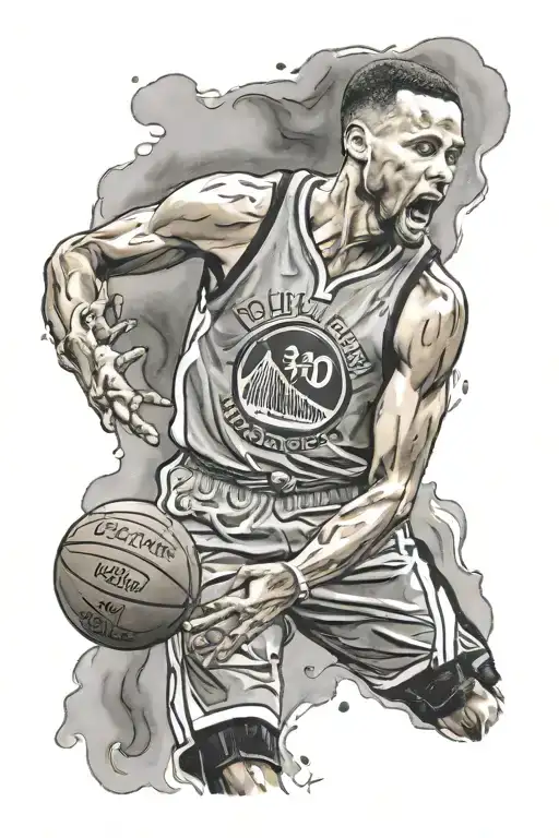 Stephen Curry celebrations tattoo design idea