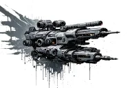 futuristic, cyberpunk, sci-fi, military tattoo design idea