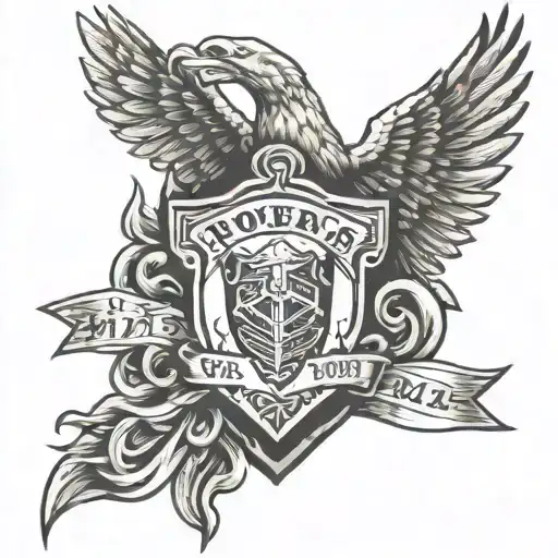 Use proverbs 4:23 and incorporate a shield and waterfall tattoo design idea