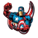 marvel avengers left arm half sleeve tattoo design idea