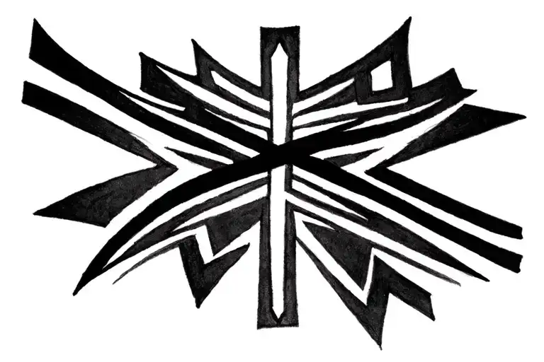 Orthodox cross tattoo tattoo design idea