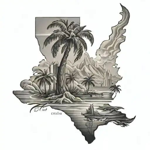 California tattoo design idea