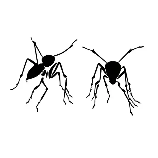 ant walking along tattoo design idea