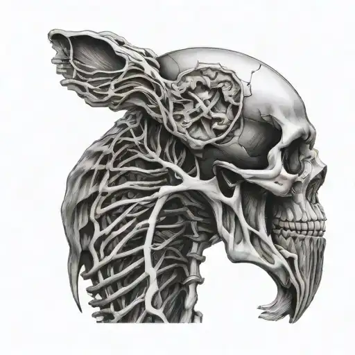 anatomy art tattoo design idea