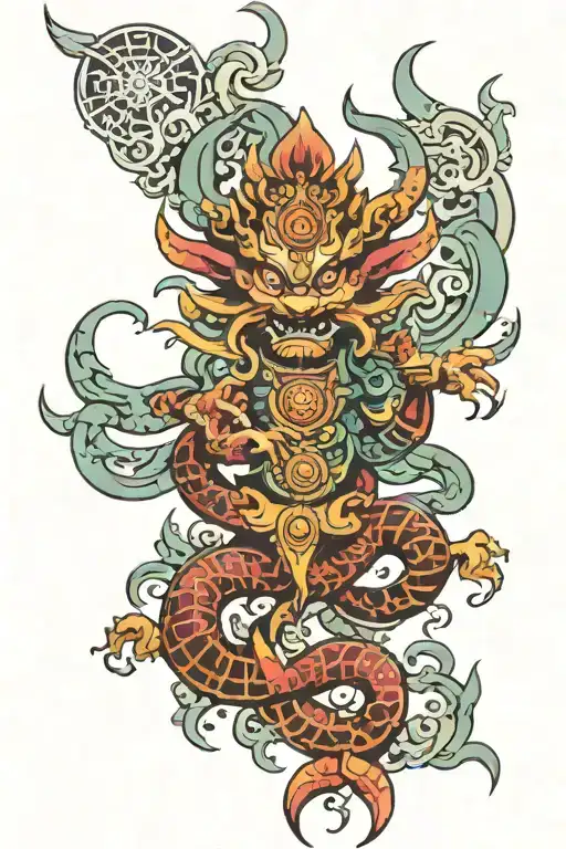vajra tattoo design idea