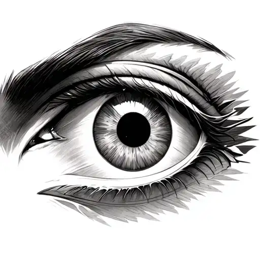 Upside down Wonder Woman logo as the eyebrow for the eye of Horus. tattoo design idea