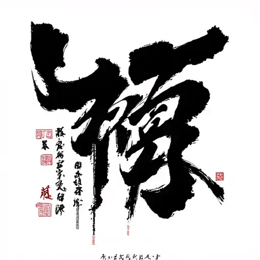 my emotions of hatred, disgust, sad and happy combine but the Asian style with Chinese words tattoo design idea