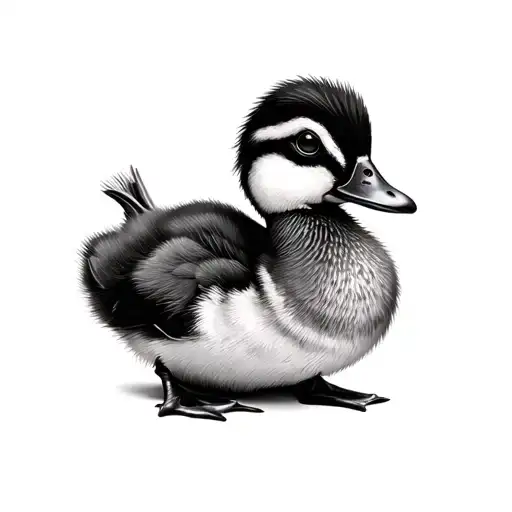 Duckling tattoo design idea