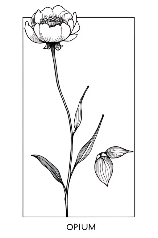 Opium tattoo design idea