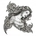 Goddess Morena tattoo design idea