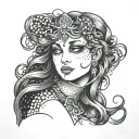 Goddess Morena tattoo design idea
