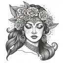 Goddess Morena tattoo design idea