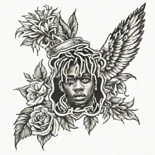 juice WRLD tattoo design idea