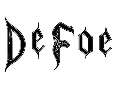 "DeFoe" tattoo design idea