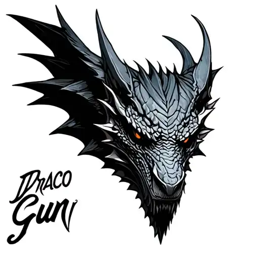 Draco Gun tattoo design idea