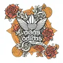 adidas logo tattoo design idea