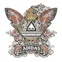 adidas logo tattoo design idea