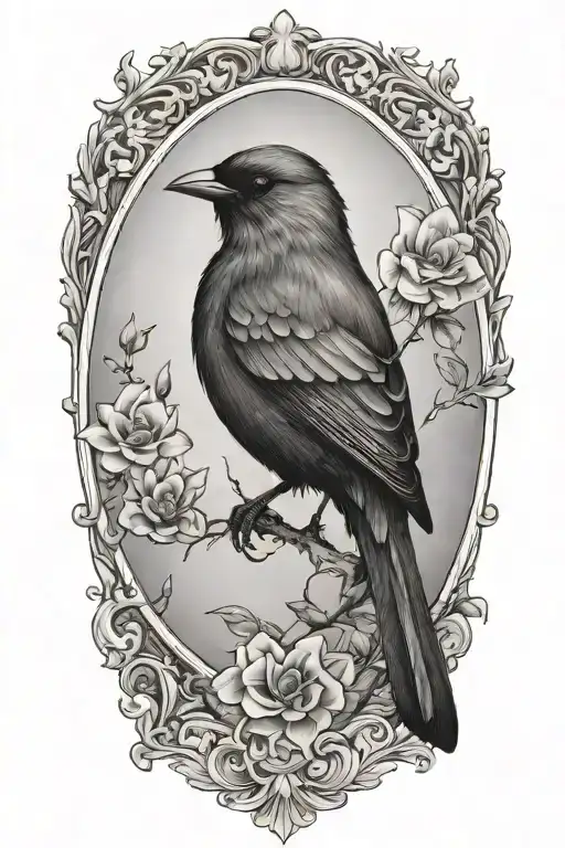 dark bird tattoo design tattoo design idea