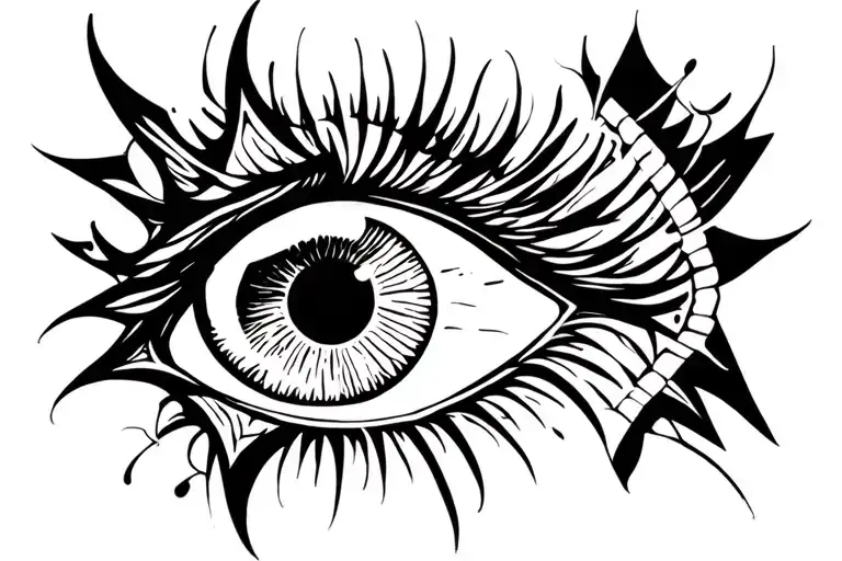 mind body soul life and death all seeing eye tattoo design idea