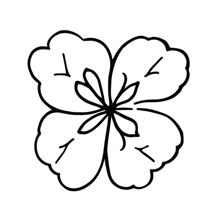 acorn and oak leaf clover intertwined tattoo design idea