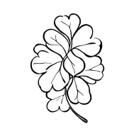 acorn and oak leaf clover intertwined tattoo design idea