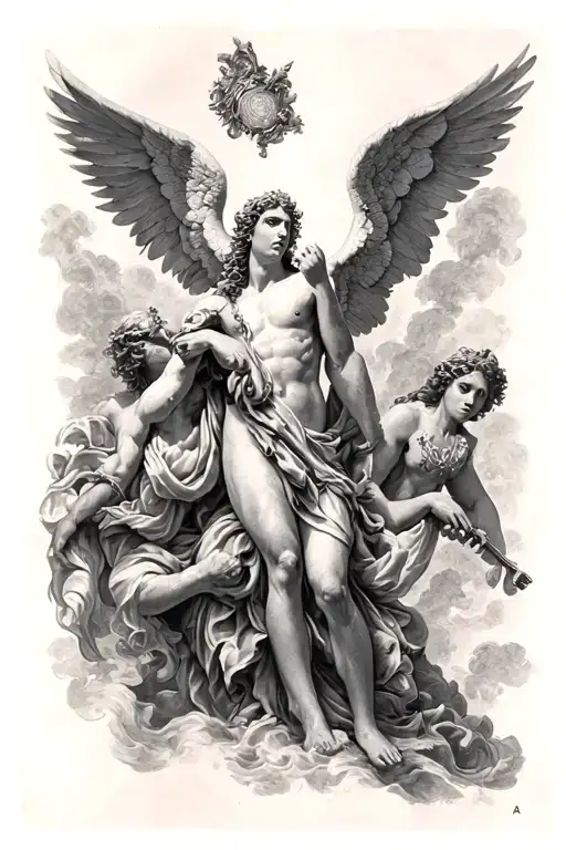 Fall of the rebel angels gustave dore tattoo design idea