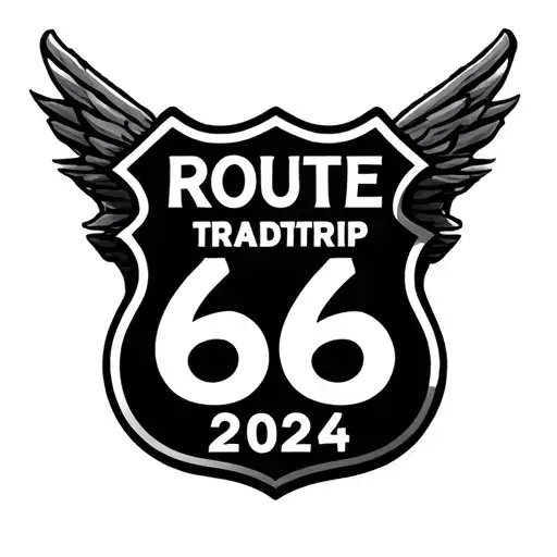 route 66 roadtrip 2024 tattoo design idea