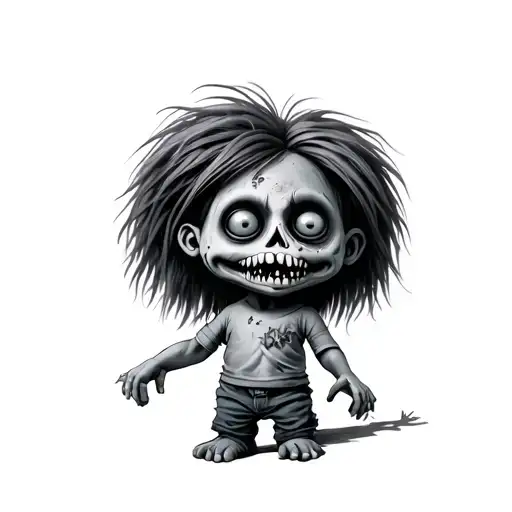 rugrat Chuckie zombie tattoo design idea