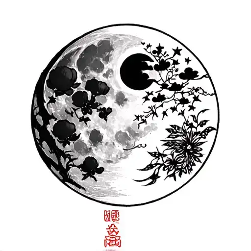 moon inside shravani name written in english tattoo design idea