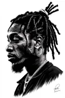 Asap rocky tattoo design idea