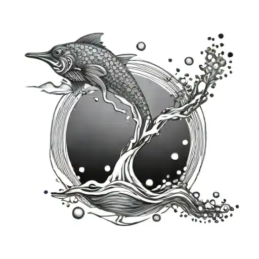 element of water tattoo design idea