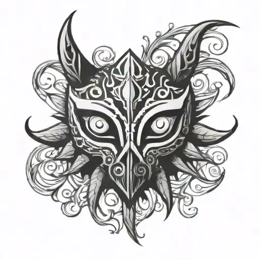 Mask of Majora tattoo design idea