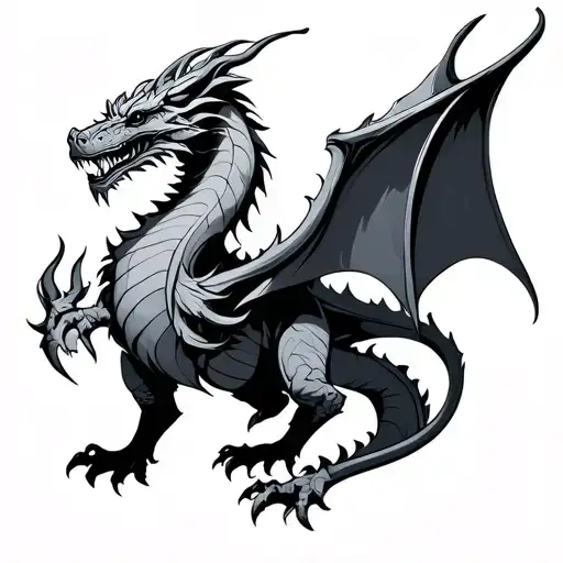 Norse Dragon tattoo design idea