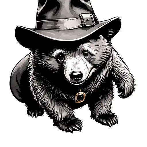Paddington Bear tattoo design idea