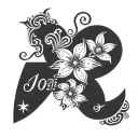 A symbolic tattoo that combines the significance of your special day with the essence of your love. The date '10th December' is elegantly intertwined with 'Payal', capturing your eternal bond. The number '10' flows into delicate floral elements, symbolizing growth, while 'December' is written in soft, flowing script, reflecting the warmth of the winter month you began your journey. Payal is styled in a romantic font, evoking the melody of an anklet, a symbol of harmony and love. Subtle heart-shaped accents or intertwining vines wrap around the design, representing the unity and strength of your relationship—forever etched in ink, just like your love. Show a Tattoo for male's Hand. tattoo design idea