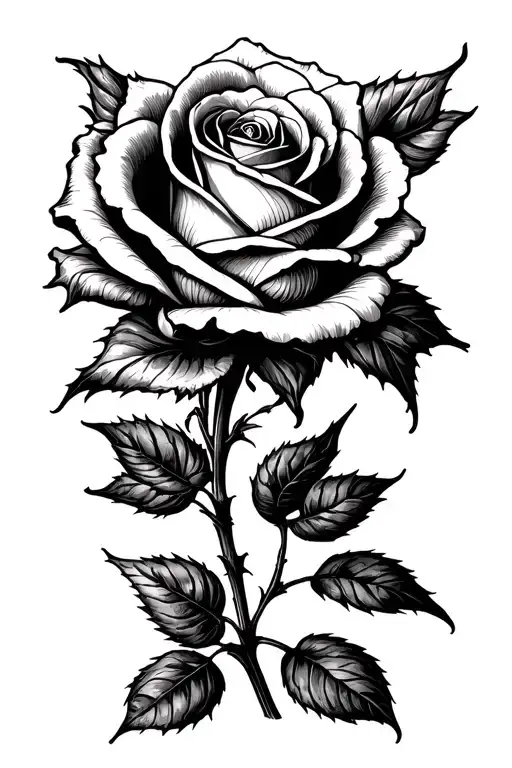 rose that is dying that the top bend down  tattoo design idea