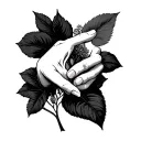 pinky promise fine line tattoo design idea