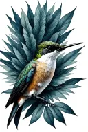 humming-bird tattoo design idea