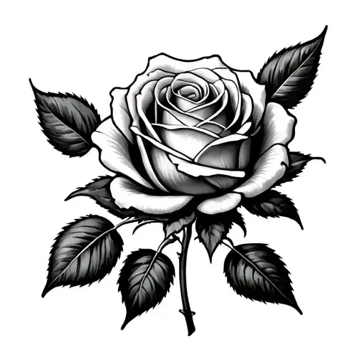 rose that grew from the concrete  tattoo design idea