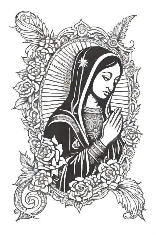 Virgin of Guadalupe tattoo design idea