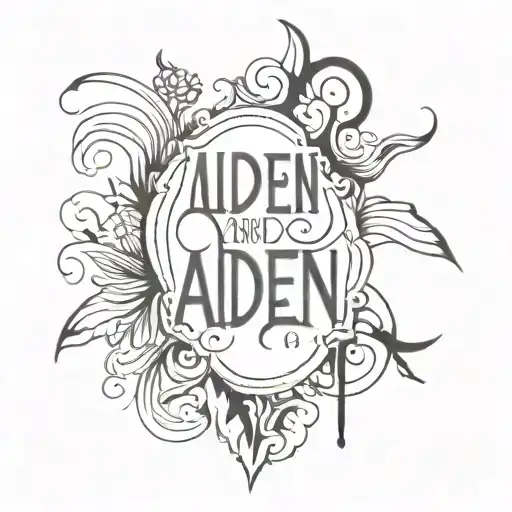 sons name aiden lee born  February 11th 2014 fine lines and not too big. tattoo design idea