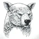 polar bear tattoo design idea