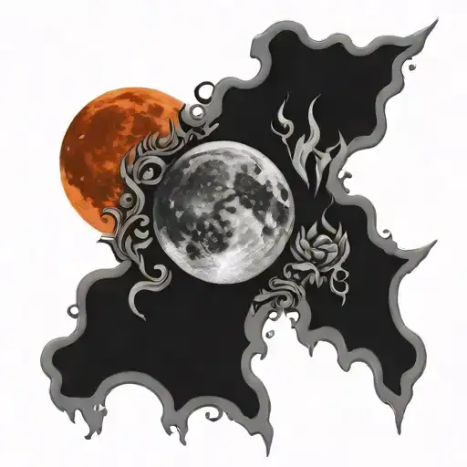 bloodmoon tattoo design idea