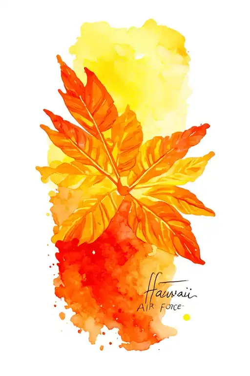 Hawaii Air Force tattoo design idea