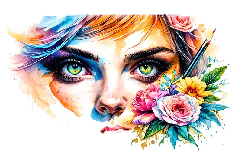 Natalie, Layla, Harley writing tattoo design idea