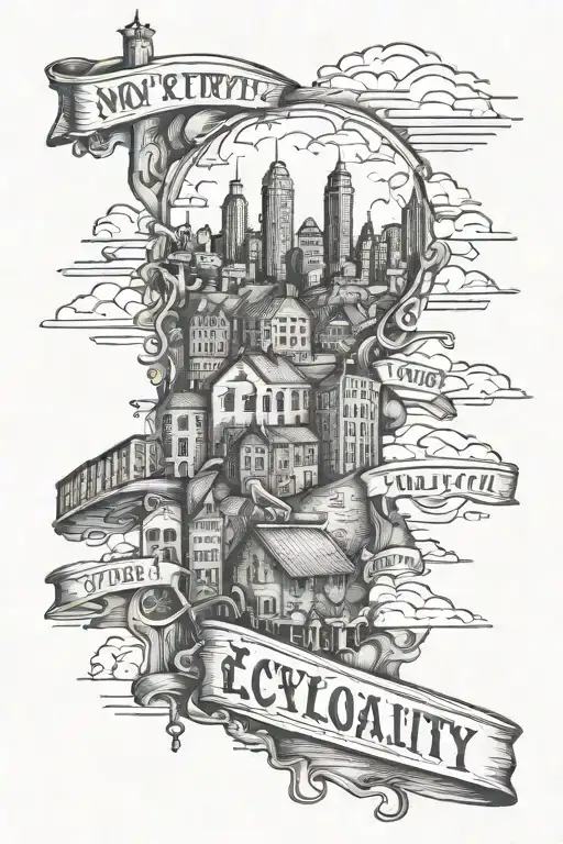 No Pity Any City Loyalty Out Values Everything tattoo design idea
