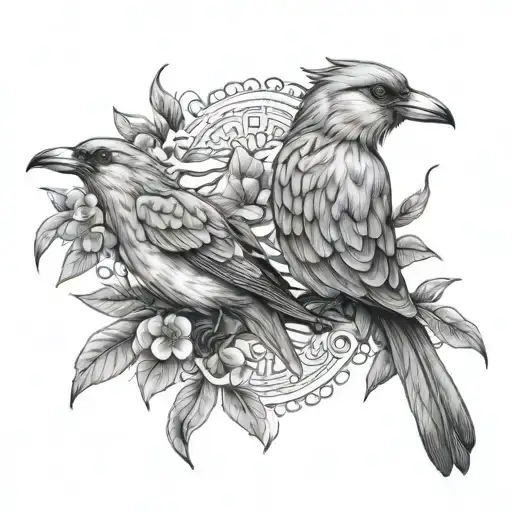 laurel in the middle is a terrible bird tattoo design idea