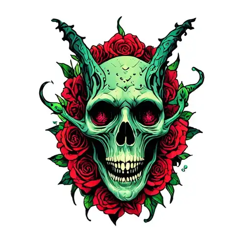 Lovecraft inspired tattoo design idea