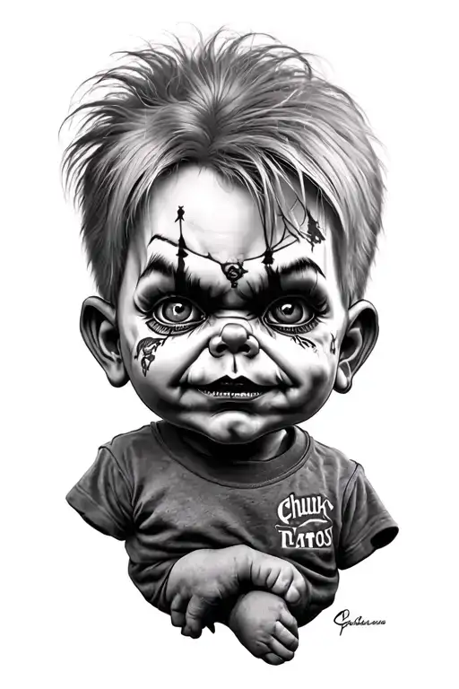 Chucky tattoo design idea